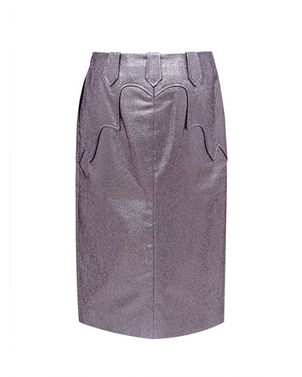 Tom Ford Purple Polyamide Midi Skirt