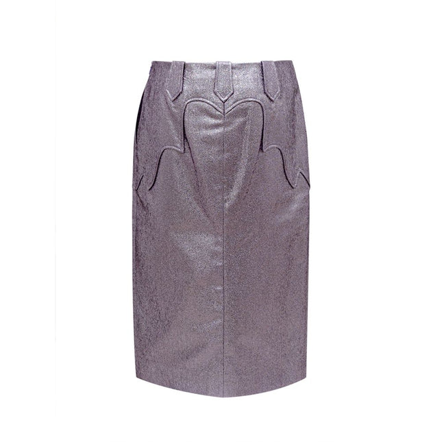 Tom Ford Purple Polyamide Midi Skirt
