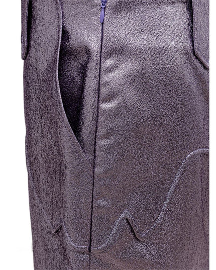 Tom Ford Purple Polyamide Midi Skirt