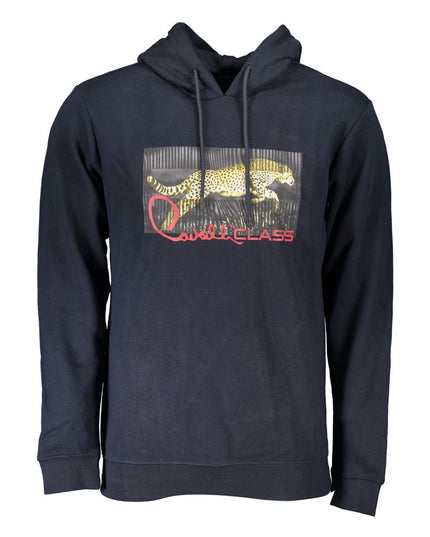 Cavalli Class Blue Cotton Men Sweater