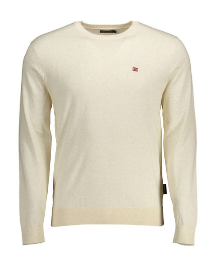 Napapijri Beige Cotton Men Sweater