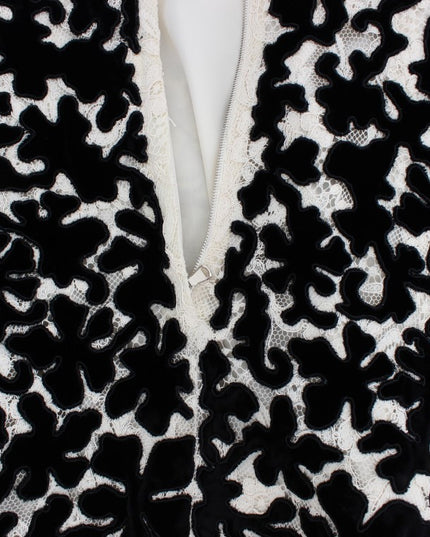 Dolce & Gabbana Floral Lace Ricamo Long Ball Maxi Dress