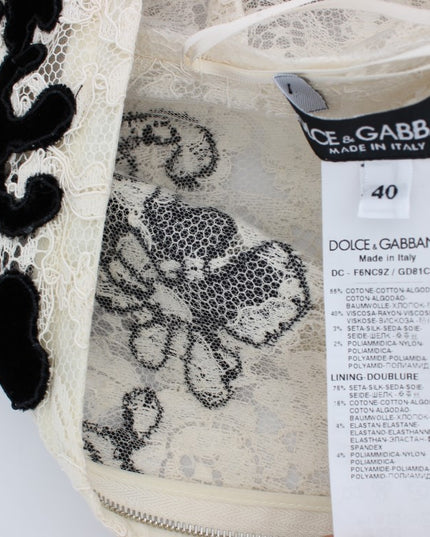 Dolce & Gabbana Floral Lace Ricamo Long Ball Maxi Dress