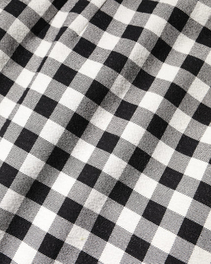 Dolce & Gabbana White Black Checkered Sleeveless Sheath Dress