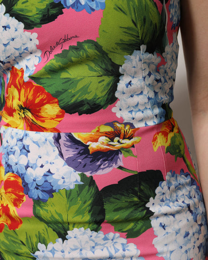 Dolce & Gabbana Multicolor Floral Sleeveless Sheath Dress