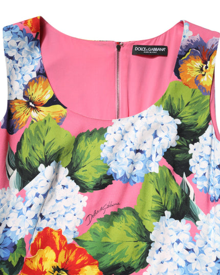 Dolce & Gabbana Multicolor Floral Sleeveless Sheath Dress