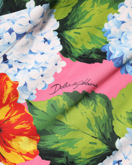 Dolce & Gabbana Multicolor Floral Sleeveless Sheath Dress