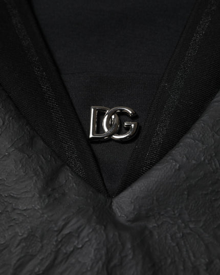 Dolce & Gabbana Black Cotton Short Sleeves V-neck T-shirt