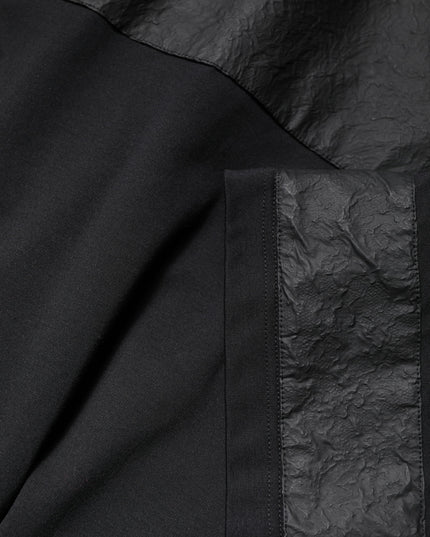 Dolce & Gabbana Black Cotton Short Sleeves V-neck T-shirt