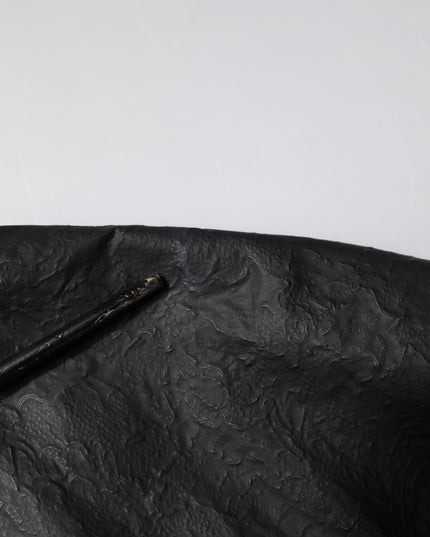 Dolce & Gabbana Black Cotton Short Sleeves V-neck T-shirt