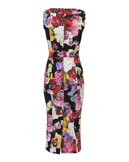 Dolce & Gabbana Multicolor Ortensia Patchwork Sheath Dress