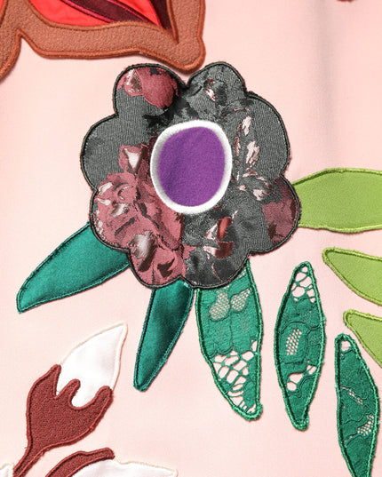 Dolce & Gabbana Pink Floral Print Spaghetti Strap Mini Dress