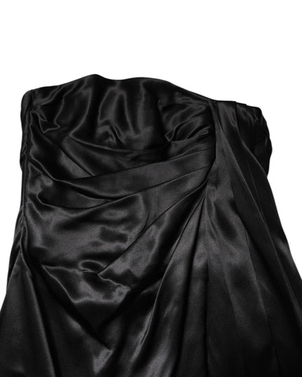 Dolce & Gabbana Black Strapless Sheath A-line Mini Dress