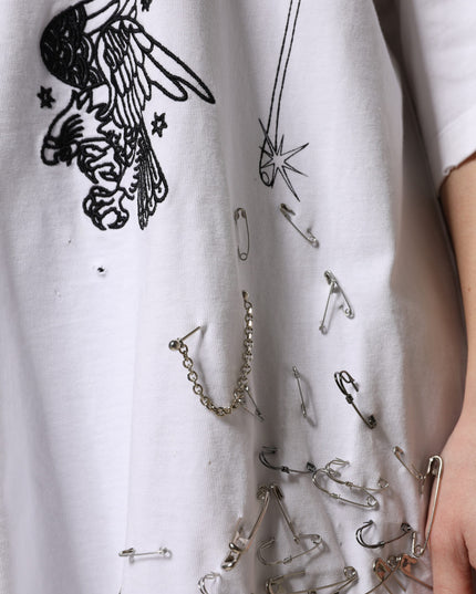 Dolce & Gabbana White Cotton DG BLESSED Printed T-shirt