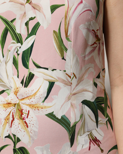 Dolce & Gabbana Multicolor Floral Print Round Neck Tank Top