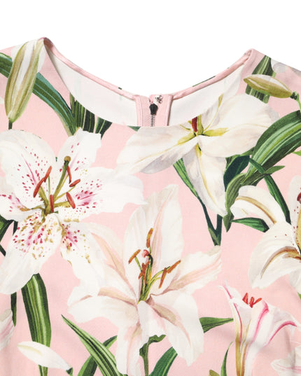 Dolce & Gabbana Multicolor Floral Print Round Neck Tank Top