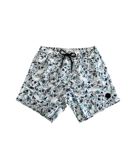 Trussardi Beachwear White Polyester Men Swim Shorts