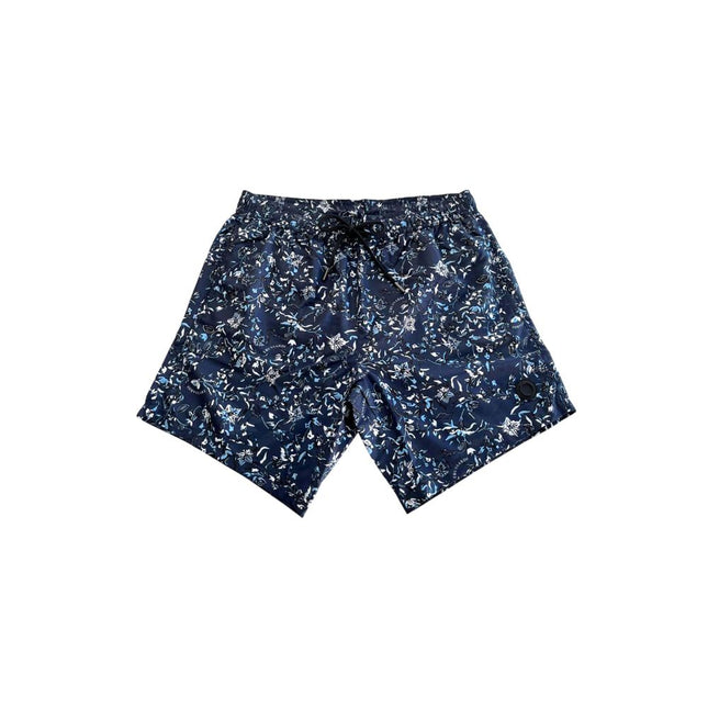 Trussardi Beachwear Blue Polyester Men Swim Shorts