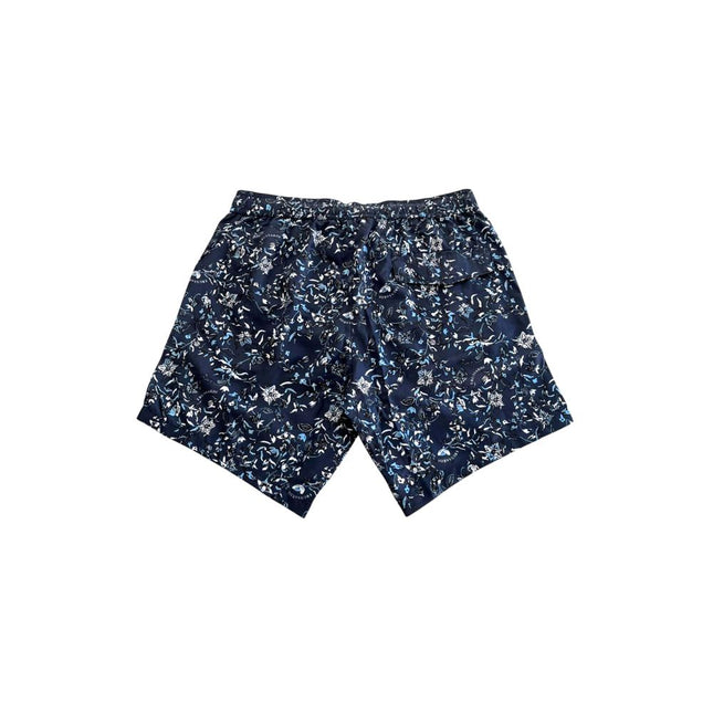 Trussardi Beachwear Blue Polyester Men Swim Shorts