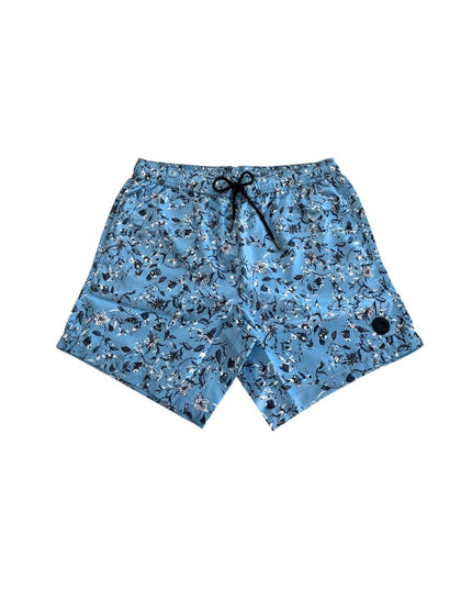 Trussardi Beachwear Light Blue Polyester Men Swim Trunk