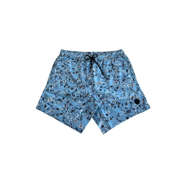 Trussardi Beachwear Light Blue Polyester Men Swim Short