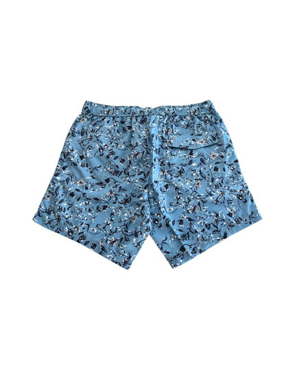 Trussardi Beachwear Light Blue Polyester Men Swim Trunk