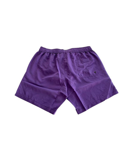 Trussardi Beachwear Purple Polyester Men Swim Short