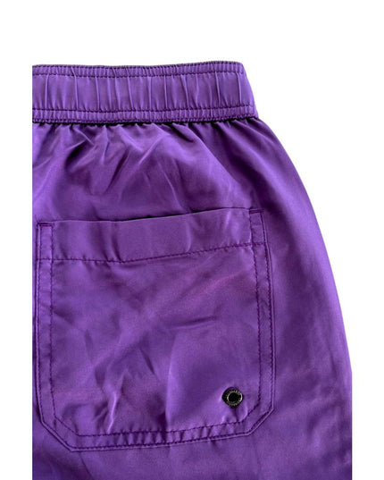 Trussardi Beachwear Purple Polyester Men Swim Short