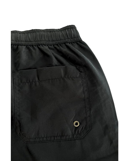 Trussardi Beachwear Black Polyester Men's Swim Short
