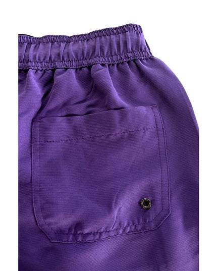 Trussardi Beachwear Purple Polyester Men Swim Short
