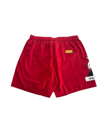 Iceberg Red Polyester Men Swim Short