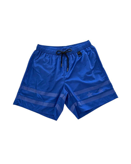 Iceberg Blue Polyester Men Swim Short