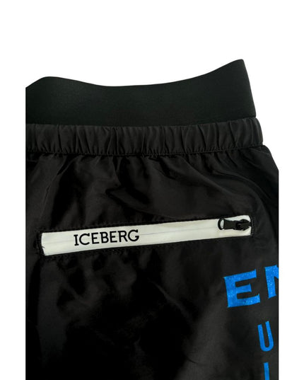 Iceberg Black Polyester Men's Swim Short