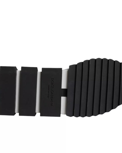 Dolce & Gabbana Black Mesh Sorrento Trekking Sneakers Shoes