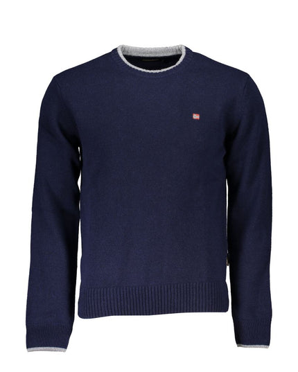Napapijri Blue Fabric Men Sweater
