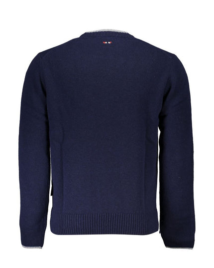 Napapijri Blue Fabric Men Sweater
