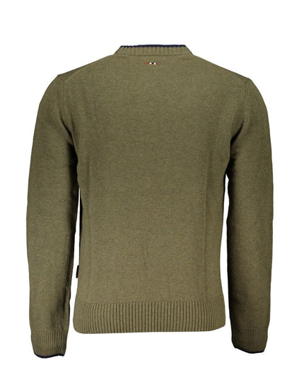Napapijri Green Fabric Men Sweater
