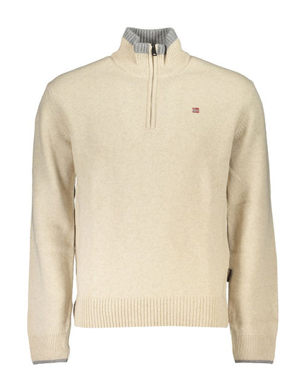 Napapijri Beige Fabric Men Sweater