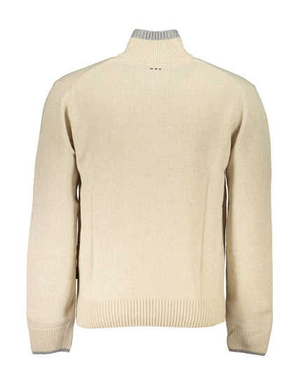 Napapijri Beige Fabric Men Sweater