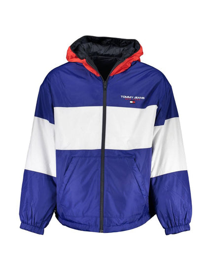 Tommy Hilfiger Blue Polyester Men's Reversible Jacket