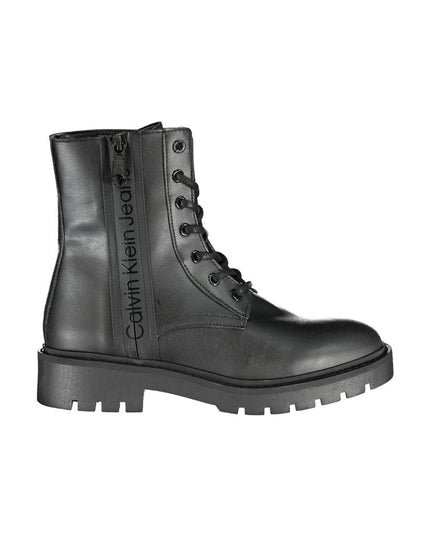 Calvin Klein Black Polyester Women Boot