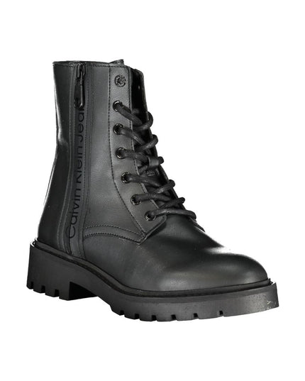 Calvin Klein Black Polyester Women Boot