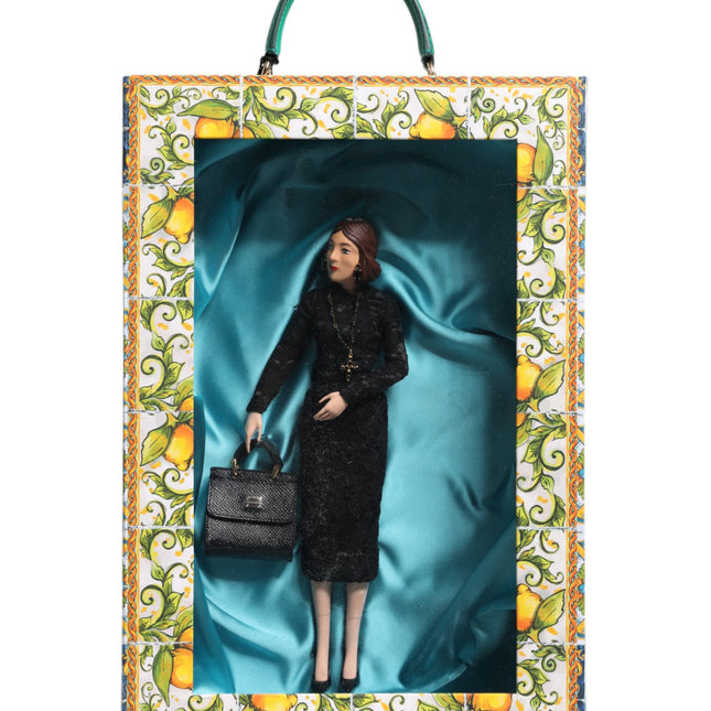 Dolce & Gabbana Black Dress MARIA Porcelain Fashion Show Leather Sicily Dolls