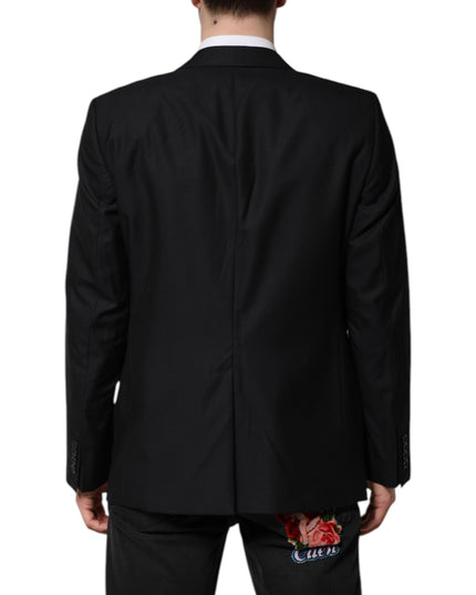 Dolce & Gabbana Dark Blue MARTINI Wool Blazer Coat Jacket