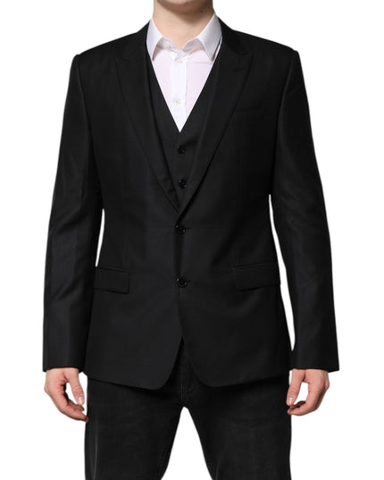 Dolce & Gabbana Black Single Breasted Suit 2 Piece Jacket