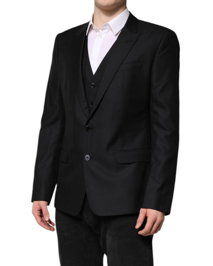 Dolce & Gabbana Black Single Breasted Suit 2 Piece Jacket