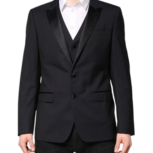 Dolce & Gabbana Dark Blue MARTINI Wool Suit 2 Piece Jacket
