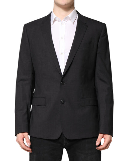 Dolce & Gabbana Dark Gray MARTINI Single Breasted Jacket