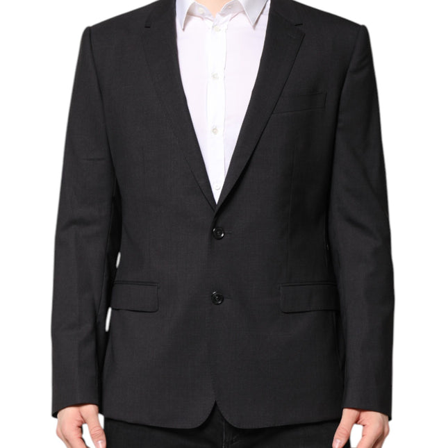 Dolce & Gabbana Dark Gray MARTINI Single Breasted Jacket