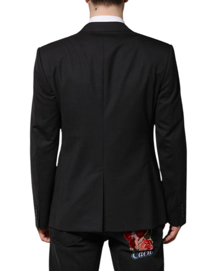 Dolce & Gabbana Dark Gray MARTINI Single Breasted Jacket